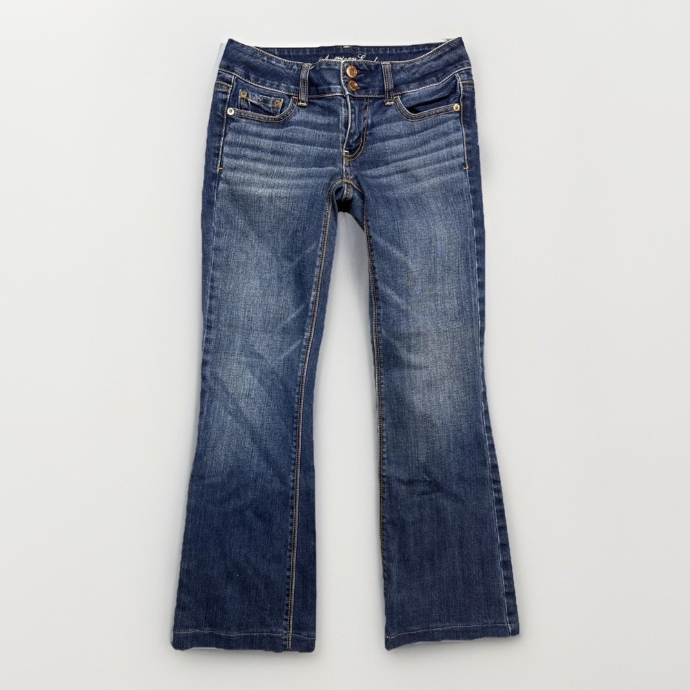 American Eagle Artist Flare‎ Blue denim Jeans Size 2 Regular 28x28